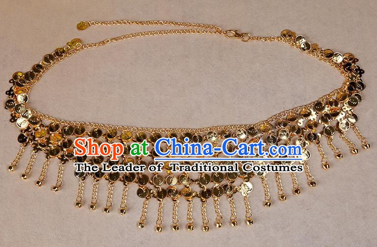 Asian Indian Belly Dance Waist Chain Tassel Waistband India Raks Sharki Belts for Women