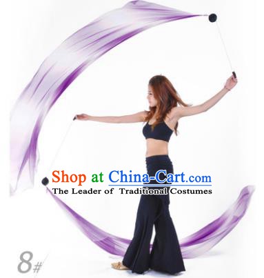 Indian Belly Dance Props India Raks Sharki Accessories Gradient Purple Ribbons for Women