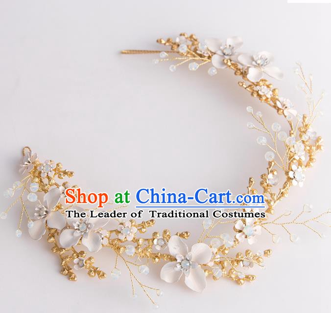 Handmade Classical Wedding Hair Accessories Bride Flowers Hair Clasp Headwear for Women