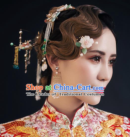 Chinese Handmade Classical Hair Accessories Ancient Palace Hairpins Complete Set for Women