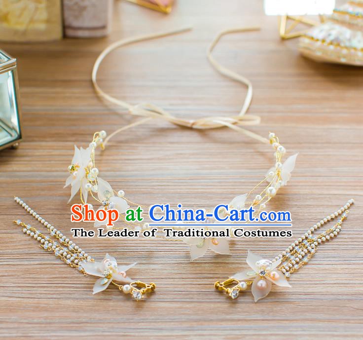 Handmade Classical Wedding Hair Accessories Bride Hair Clasp Flowers Headband for Women