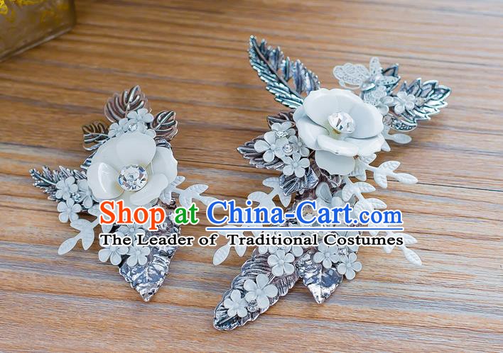 Handmade Classical Wedding Hair Accessories Bride Crystal Hair Stick Headwear for Women