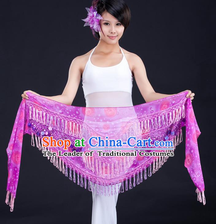 Indian Belly Dance Silk Waist Scarf Waistband India Raks Sharki Belts for Women