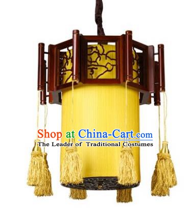 Traditional Chinese Wood Hanging Palace Lanterns Handmade Lantern Ancient Ceiling Lamp