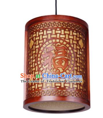 Traditional Chinese Wood Carving Hanging Palace Lanterns Handmade Lantern Ancient Ceiling Lamp