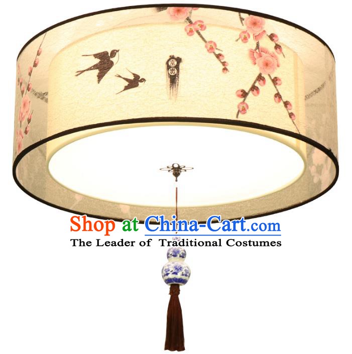 Traditional Chinese Ceramics Ceiling Palace Lanterns Handmade Lantern Ancient Porch Lamp