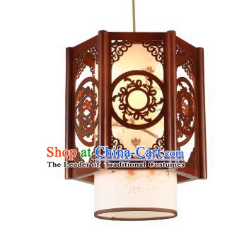 Traditional Chinese Painted Lotus Hanging Palace Lanterns Handmade Lantern Ancient Ceiling Lamp