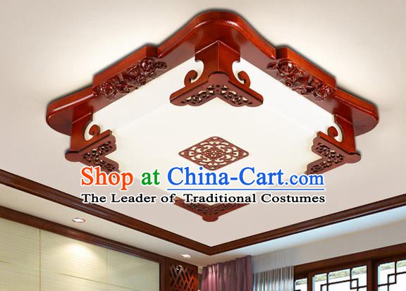 Traditional Chinese Ceiling Lanterns Handmade Wood Palace Lantern Ancient Lamp