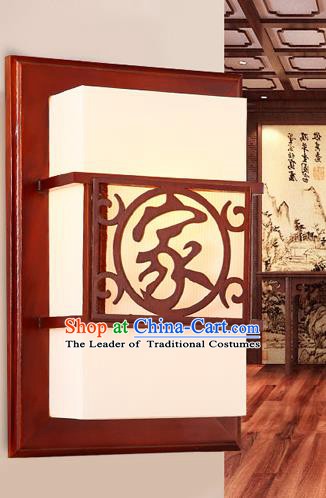 Traditional China Ancient Family Wall Lanterns Handmade Wood Carving Lantern Ancient Lamp