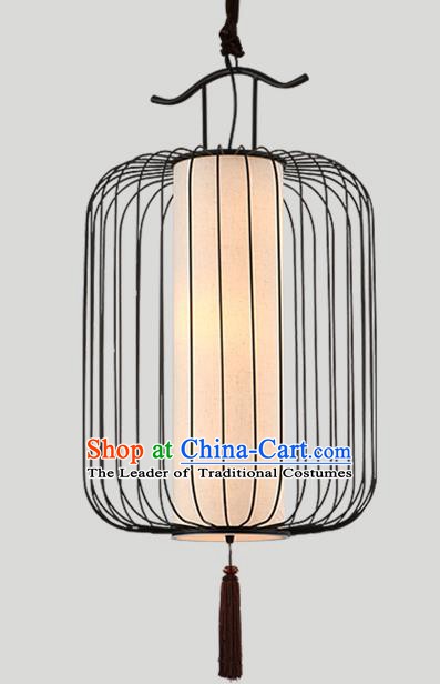 Traditional Chinese Iron Birdcage Hanging Lanterns Ancient Handmade Lantern Ancient Lamp