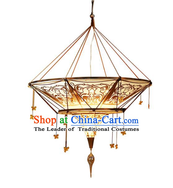 Traditional Thailand Handmade Hanging Lantern Southeast Asian Ceiling Lanterns Religion Lantern