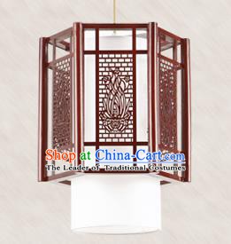 Traditional Chinese Handmade Lantern Wood Carving Hanging Lantern Asian Palace Ceiling Lanterns Ancient Lantern