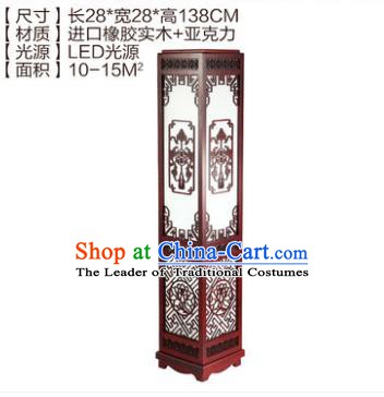 China Handmade Palace Lanterns Wood Carving Floor Lantern Ancient Lanterns Traditional Lamp