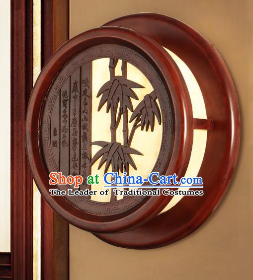 China Handmade Palace Lanterns Bamboo Wall Lantern Ancient Wood Lanterns Traditional Lamp