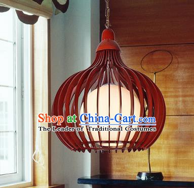 Traditional Chinese Handmade Hanging Wood Lantern Palace Ceiling Lanterns Ancient Lamp