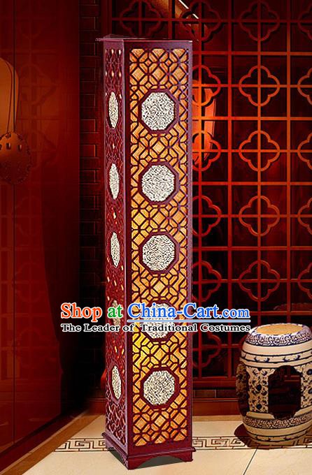 China Handmade Wood Carving Lanterns Palace Floor Lantern Ancient Lanterns Traditional Lamp