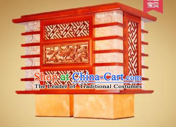 Traditional Chinese Handmade Palace Lantern New Year Wood Carving Hanging Lanterns Ancient Lamp