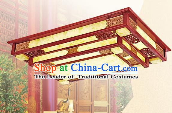 Traditional Chinese Wood Palace Lantern Handmade Ceiling Lanterns Ancient Lamp