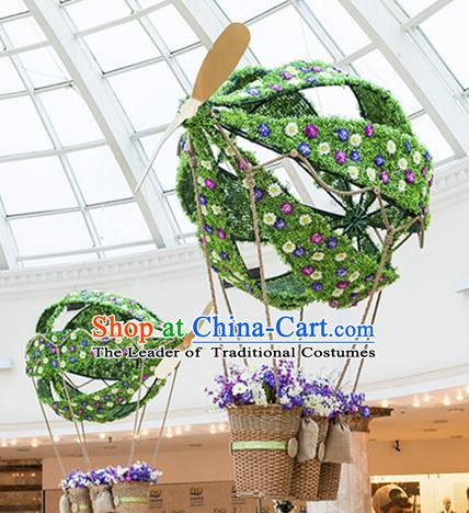 Handmade Stage Performance Lamplight Christmas Decorations LED Lamp Hot Air Balloon Lanterns