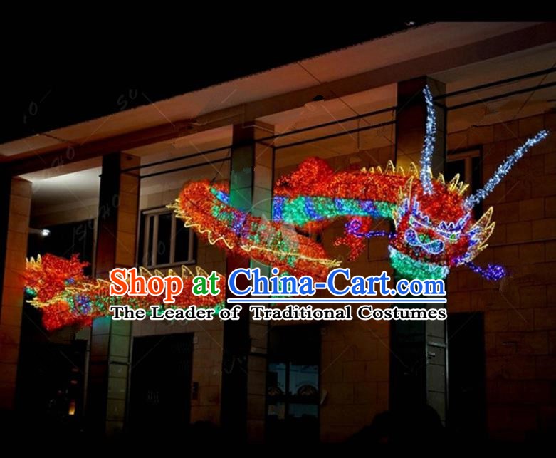 Traditional Dragon Light Show Decorations Lamps Stage Display Lamplight LED Lanterns