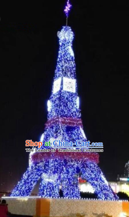 Traditional Handmade Christmas Lighthouse Scenery Light Show Decorations Shiny Lamplight LED Lanterns