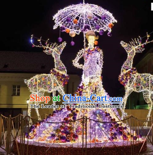 Traditional Handmade Christmas Lights Show Decorations Shiny Beauty Lamplight LED Lanterns