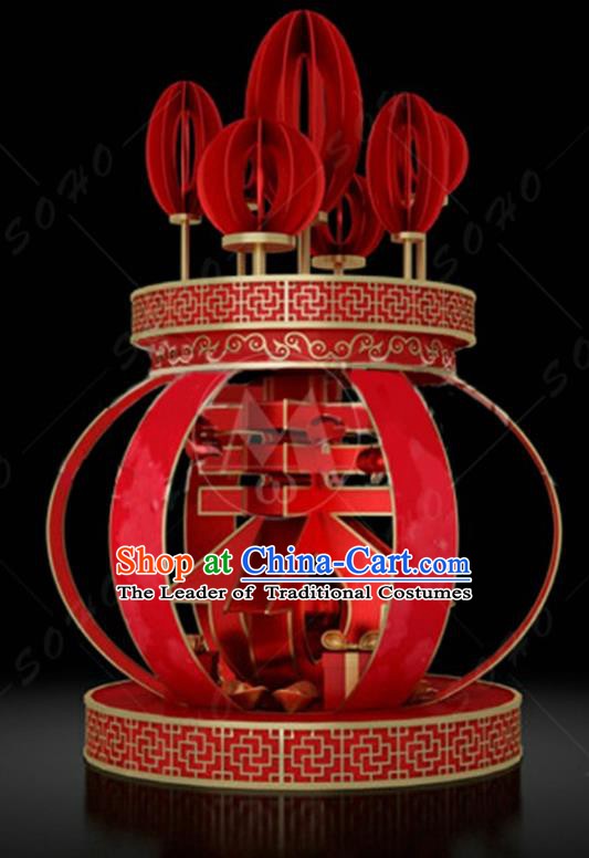 China Traditional New Year Lamp Decorations Lamplight Stage Display Red Lanterns