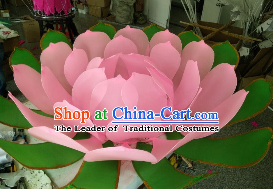 Handmade Stage Pond Giant 3 Meters Lotus Flower Props Arts