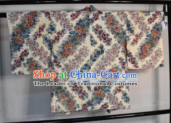 Japanese Traditional Yukata Printing Shirts Japan Samurai Haori Kimonos Clothing for Men