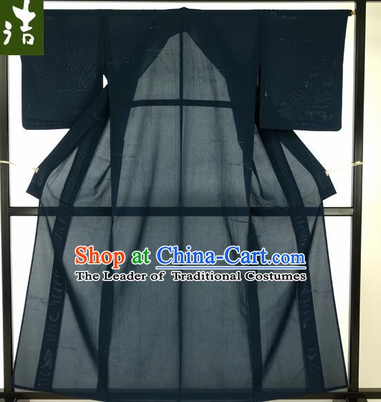 Japanese Traditional Black Gauze Hakama Kimono Japan Haori Apparel Yukata Costume for Men