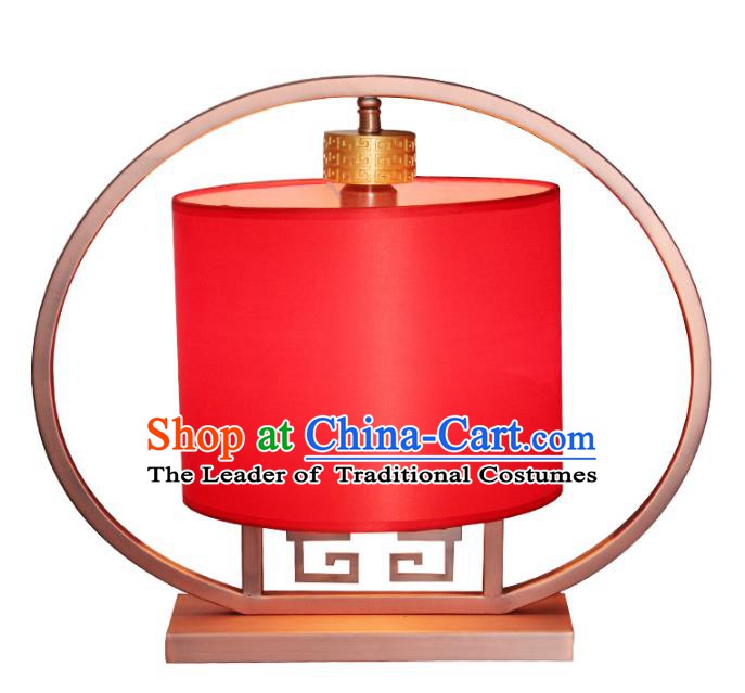 Handmade Traditional Chinese Red Lantern Desk Lamp New Year Lantern