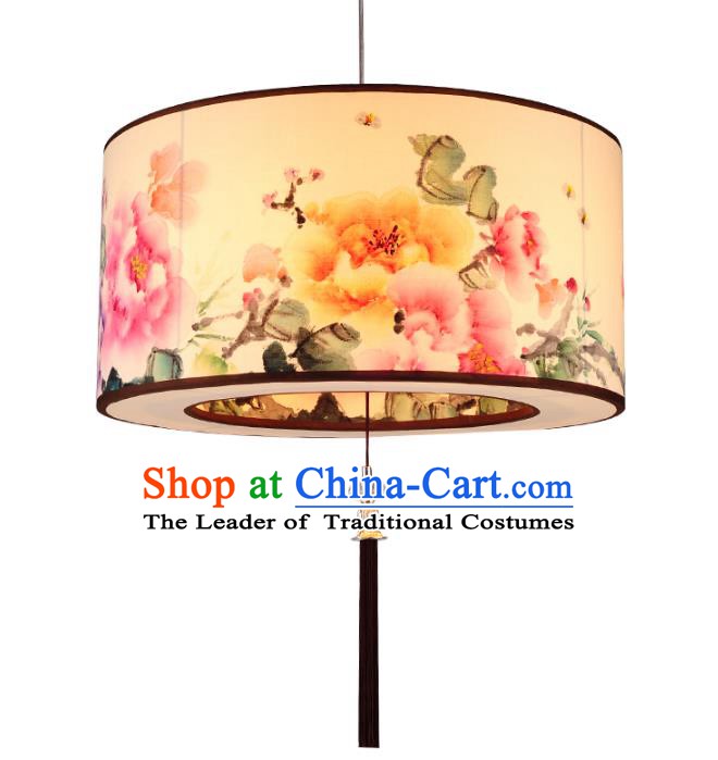 Traditional Chinese Ancient Palace Lantern Sheepskin Ceiling Lanterns Hanging Lanern