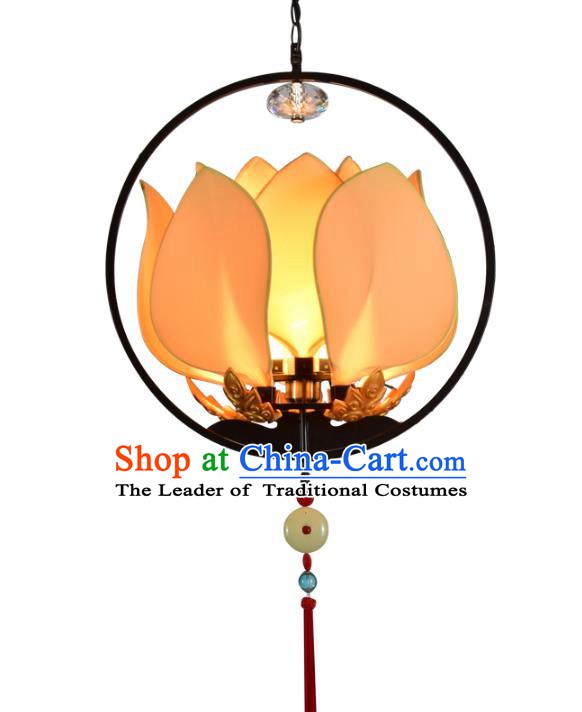 Traditional Chinese Ancient Palace Lantern Lotus Ceiling Lanterns Hanging Lanern