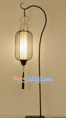 Traditional Asian Chinese Lantern China Ancient Electric Iron Floor Lamp Palace Lantern