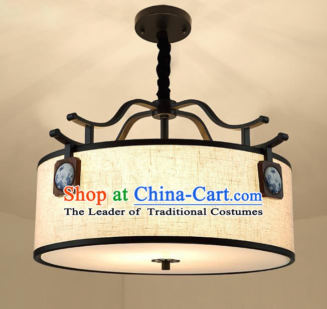 Traditional China Handmade Round Lantern Ancient Lanterns Palace Ceiling Lamp