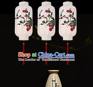 Traditional China Handmade Lantern Ancient Printing Hanging Lanterns Palace Ceiling Lamp