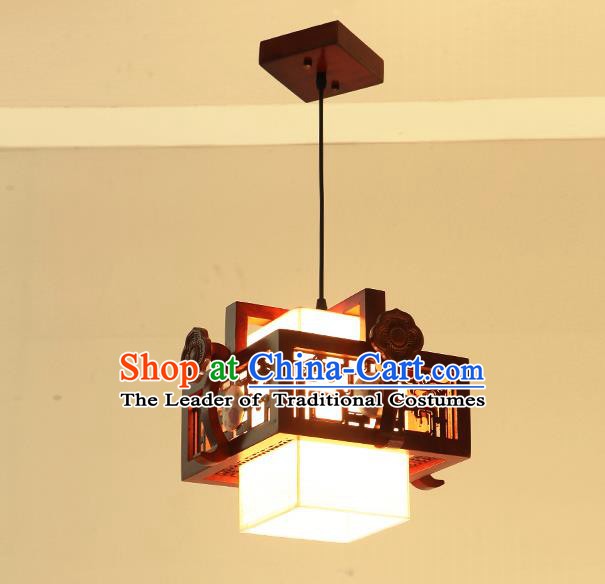 China Traditional Handmade Ancient Wood Hanging Lantern Palace Lanterns Ceiling Lamp