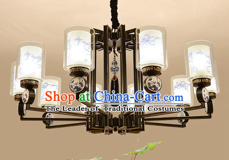 Traditional China Handmade Lantern Ancient Printing Lanterns Palace Ceiling Lamp