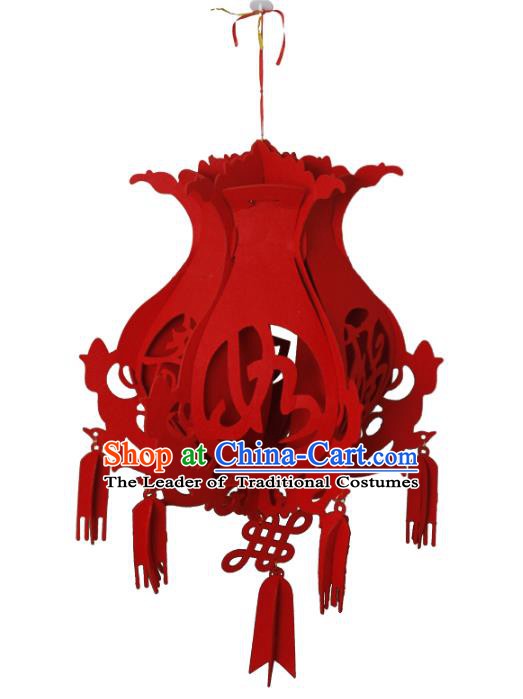 China Handmade Red Lantern Traditional New Year Lanterns Palace Portable Lamp