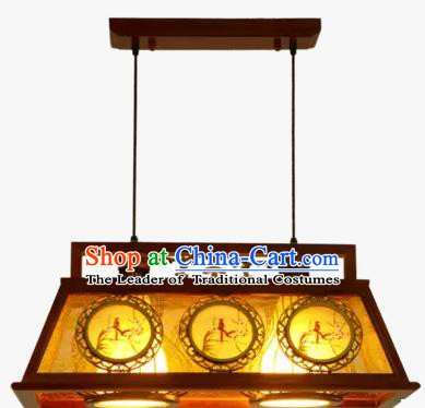 China Handmade Ceiling Lantern Traditional Ancient Two-Lights Lanterns Palace Lamp