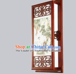 Asian China Handmade Wall Lanterns Traditional Chinese Ancient Lamp Printing Bamboo Palace Lantern