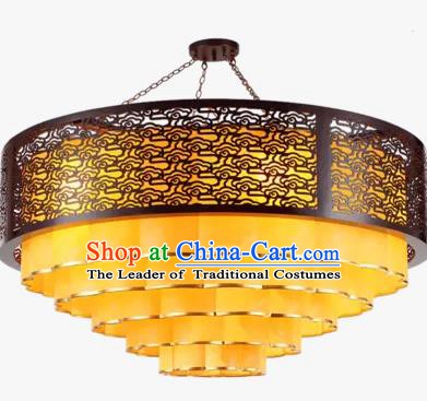 China Handmade Wood Ceiling Lantern Traditional Ancient Cloud Lanterns Palace Lamp