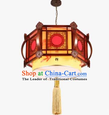 Chinese Handmade Wood Lantern Traditional Palace Ceiling Lamp Ancient Lanterns