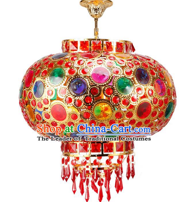 Chinese Ancient Handmade Colorful Palace Lanterns Traditional Hanging Lantern