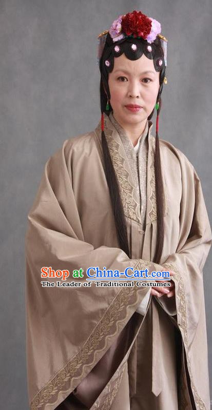 Chinese Ancient Novel Character A Dream in Red Mansions Concubine Zhao Costume for Women