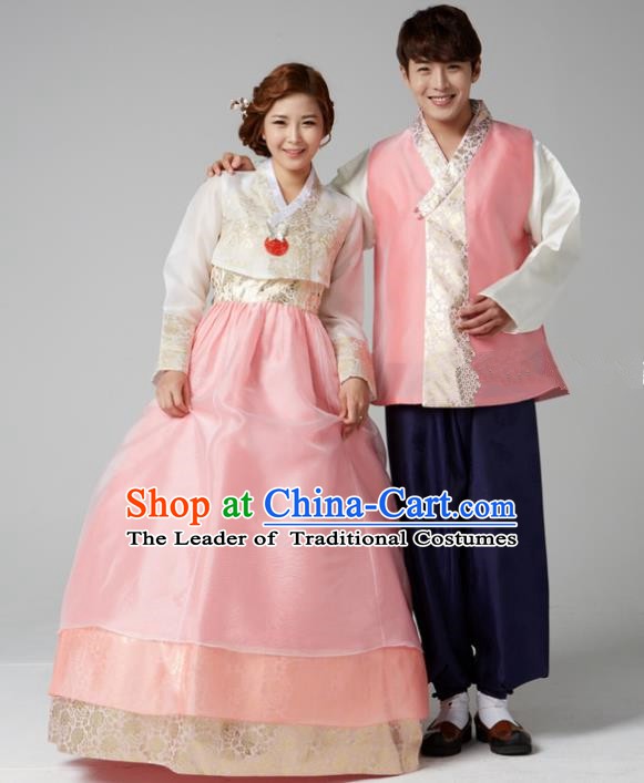 Korean Traditional Costumes Ancient Korean Wedding Hanbok Bride and Bridegroom Costumes Complete Set