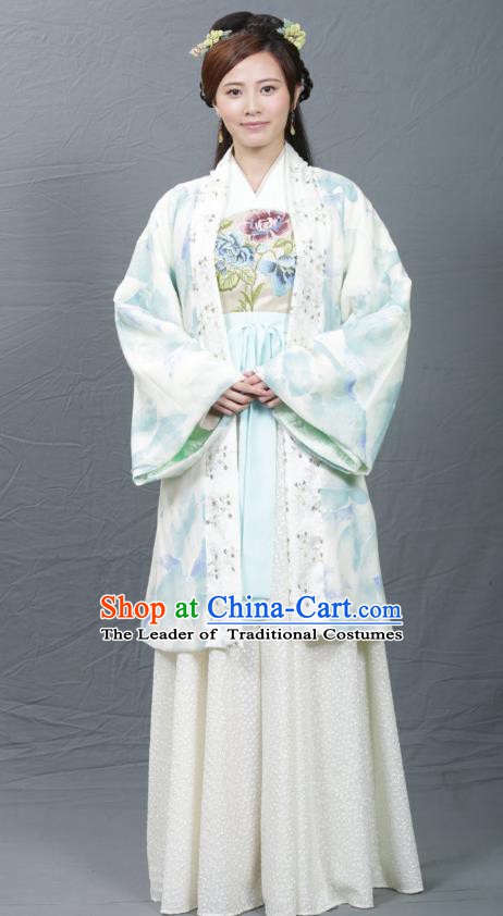 Chinese Ancient Song Dynasty Palace Princess Replica Costume for Women