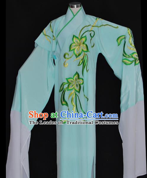 China Traditional Beijing Opera Costume Gifted Scholar Green Robe Chinese Peking Opera Clothing