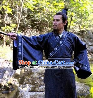 Chinese Ancient Song Dynasty Politician Litterateur Ouyang Xiu Replica Costume for Men