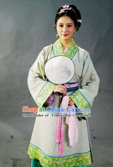 Chinese Ancient Novel Water Margin Character Yan Poxi Replica Costume for Women